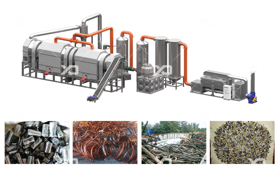 废金属连续式炭化炉