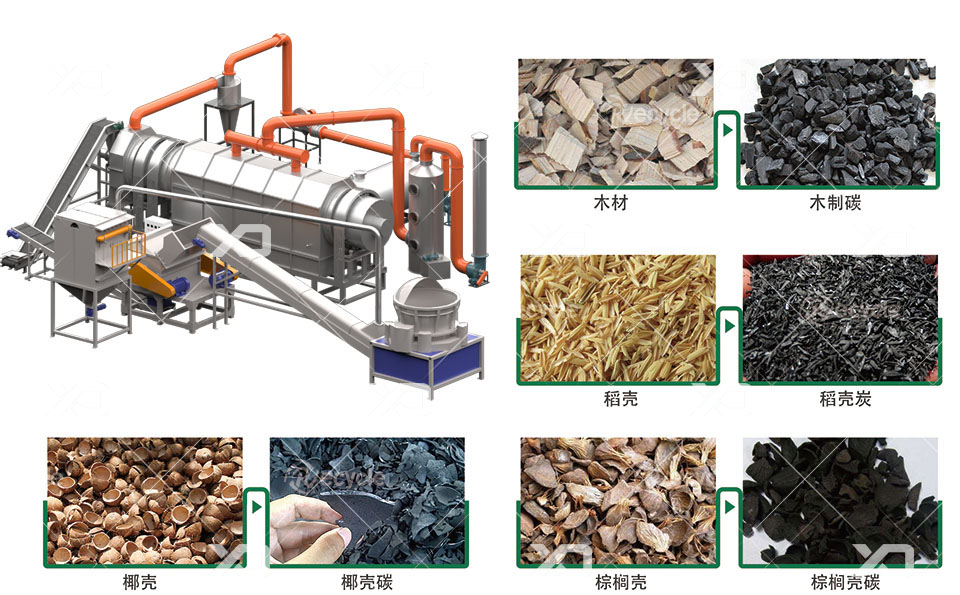 连续式生物质炭化炉